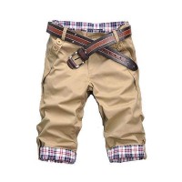 Short Bermuda Homme Fashion Slim Fit Sport Casual Khaki